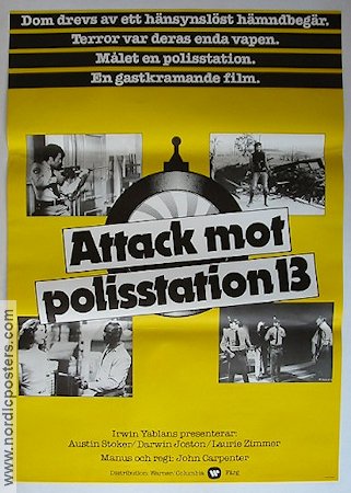 Assault On Precinct 13 1978 movie poster Austin Stoker John Carpenter Police and thieves