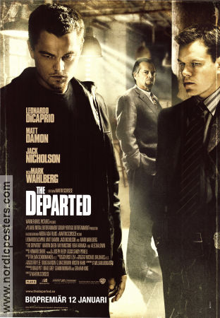 The Departed 2006 movie poster Leonardo DiCaprio Matt Damon Jack Nicholson Mark Wahlberg Martin Scorsese Mafia