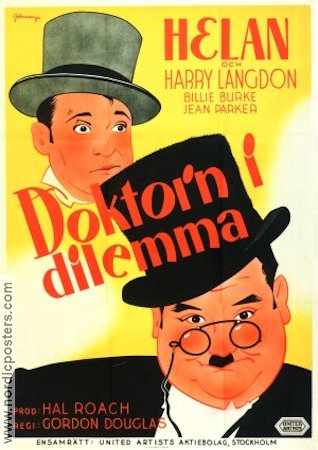 Zenobia 1939 movie poster Oliver Hardy Harry Langdon Billie Burke Gordon Douglas Eric Rohman art