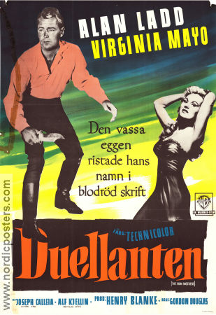 The Iron Mistress 1952 movie poster Alan Ladd Virginia Mayo Joseph Calleia Gordon Douglas