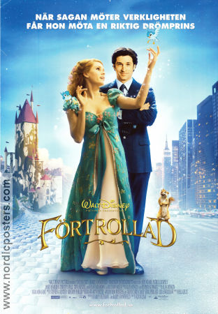 Enchanted 2007 movie poster Amy Adams Susan Sarandon James Marsden Kevin Lima Animation Romance