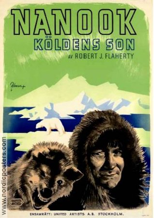 Nanook of the North 1922 movie poster Robert J Flaherty Documentaries