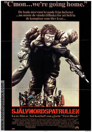 Uncommon Valor 1983 movie poster Gene Hackman Patrick Swayze Robert Stack Ted Kotcheff Guns weapons
