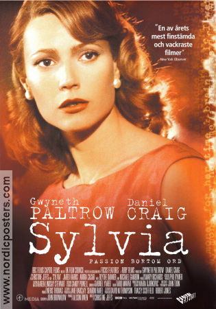 Sylvia 2003 movie poster Gwyneth Paltrow Daniel Craig Lucy Davenport Christine Jeffs Find more: Sylvia Plath