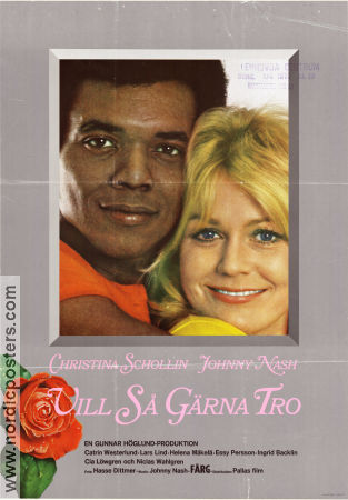 Love Is Not a Game 1971 movie poster Christina Schollin Johnny Nash Catrin Westerlund Gunnar Höglund