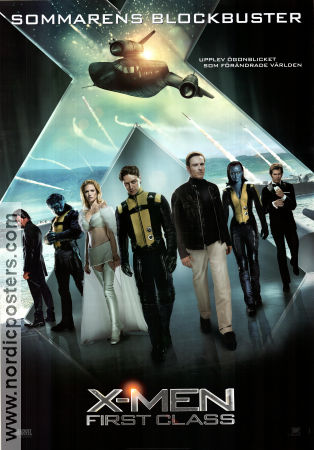 X-Men First Class 2011 movie poster James McAvoy Michael Fassbender Jennifer Lawrence Matthew Vaughn Find more: Marvel