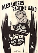 Alexander's Ragtime Band (1938) Movie poster 70x100cm Tyrone Power/Alice Faye/Irving Berlin
