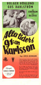 Alla tiders 91:an Karlsson 1953 movie poster Holger Höglund Gus Dahlström Irene Söderblom Gösta Bernhard From comics