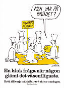 Ät mera bröd Kockar 1978 poster Find more: Brödinstitutet Poster artwork: Poul Ströyer Food and drink