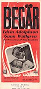 Begär 1947 movie poster Gunn Wållgren Carl Deurell Edvin Adolphson