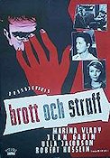 Crime et chatiment 1957 movie poster Jean Gabin Ulla Jacobsson