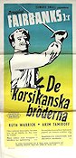 The Corsican Brothers Poster 30x70cm B NM original