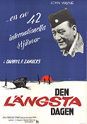 The Longest Day 1962 movie poster Paul Anka Richard Burton Henry Fonda Sean Connery John Wayne Ken Annakin War Find more: Nazi