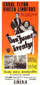 Adventures of Don Juan 1948 movie poster Errol Flynn Viveca Lindfors Robert Douglas Vincent Sherman Adventure and matine