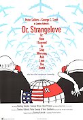 Dr Strangelove (1964) Movie poster 70x100cm Peter Sellers/Stanley Kubrick/George C Scott