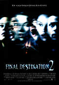 Final Destination 2 2003 movie poster AJ Cook Ali Larter Tony Todd David Ellis