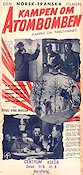 Kampen om tungtvannet (1948) Movie poster 30x70cm Titus Vibe-Muller