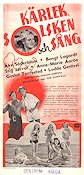 K�rlek solsken och s�ng (1948) Movie poster 30x70cm �ke S�derblom/Anne-Marie Aar�e