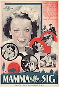 Mamma gifter sig 1937 movie poster Margit Manstad Carl Barcklind Glasses