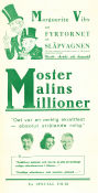 Moster Malins miljoner Poster 70x100cm FN-NM original