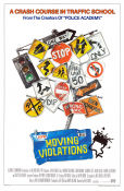 Moving Violations 1985 movie poster John Murray Jennifer Tilly James Keach Neal Israel Cars and racing School