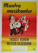 Muntra musikanter Poster NM 60x80 original