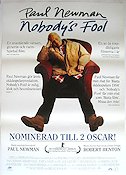 Nobody´s Fool 1994 movie poster Paul Newman Bruce Willis Melanie Griffith Robert Benton