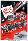 Red River 1948 movie poster John Wayne Montgomery Clift Howard Hawks