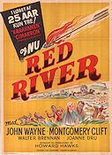 Red River 1948 movie poster John Wayne Montgomery Clift Howard Hawks