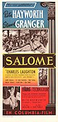 Salome 1953 movie poster Rita Hayworth Stewart Granger Charles Laughton William Dieterle
