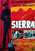 Sierra (1962) Movie poster 70x100cm Audie Murphy/Burl Ives