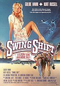 Swing Shift (1982) Movie poster 70x100cm Goldie Hawn/Kurt Russell