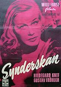 Die Sünderin 1951 movie poster Hildegard Knef Gustav Fröhlich Willi Forst