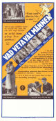 Vad veta v�l m�nnen Poster 30x70cm NM original