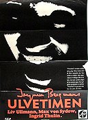 Ulvetimen 1968 movie poster Liv Ullmann Max von Sydow Ingrid Thulin Ingmar Bergman