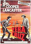 Vera Cruz (1955) Movie poster 70x100cm Gary Cooper/Burt Lancaster