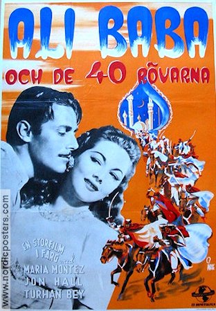 Ali Baba and the Forty Thieves Poster 70x100cm FN original