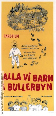 ALLA VI BARN I BULLERBYN Movie Poster 1960 Original Nordic Posters