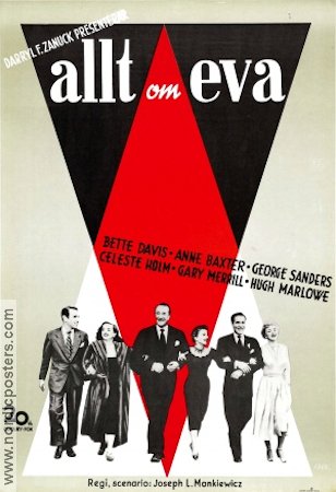 All About Eve (1950) Movie poster 70x100cm Bette Davis/Anne Baxter/Joseph Mankiewicz