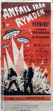 Earth vs the Flying Saucers (1956) Movie poster 30x70cm Hugh Marlowe/Joan Taylor