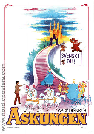 Cinderella (1950) Movie poster 70x100cm Askungen