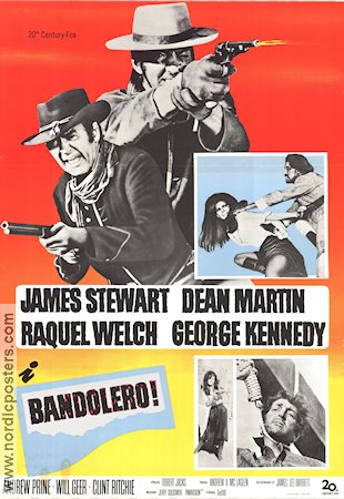 BANDOLERO Movie poster 1968 original NordicPosters