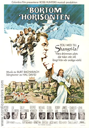 Lost Horizon (1973) Movie poster 70x100cm Peter Finch/Liv Ullmann/Burt Bacharach/Hal David