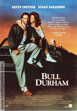 BULL DURHAM Movie Poster 1988 Original NordicPosters