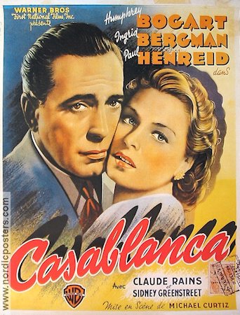 Casablanca Poster reproduction RO 66x88