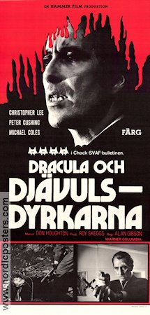 The Satanic Rites of Dracula Poster 30x70cm NM original