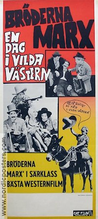 Go West (1940) Movie poster 30x70cm Marx Brothers/Br�derna Marx