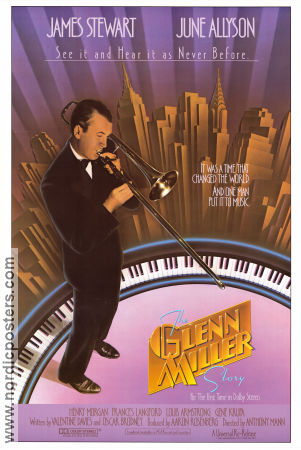 The Glenn Miller Story (1954) Movie poster 68x102cm USA James Stewart