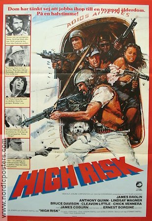 HIGH RISK Movie poster 1982 original NordicPosters