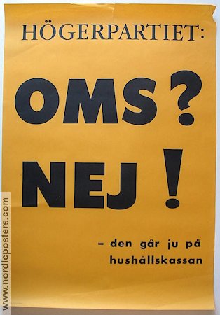 OMS Nej Poster 70x100cm FN original